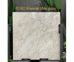 GẠCH ẤN ĐỘ ARBESCATO WHITE GLOSSY