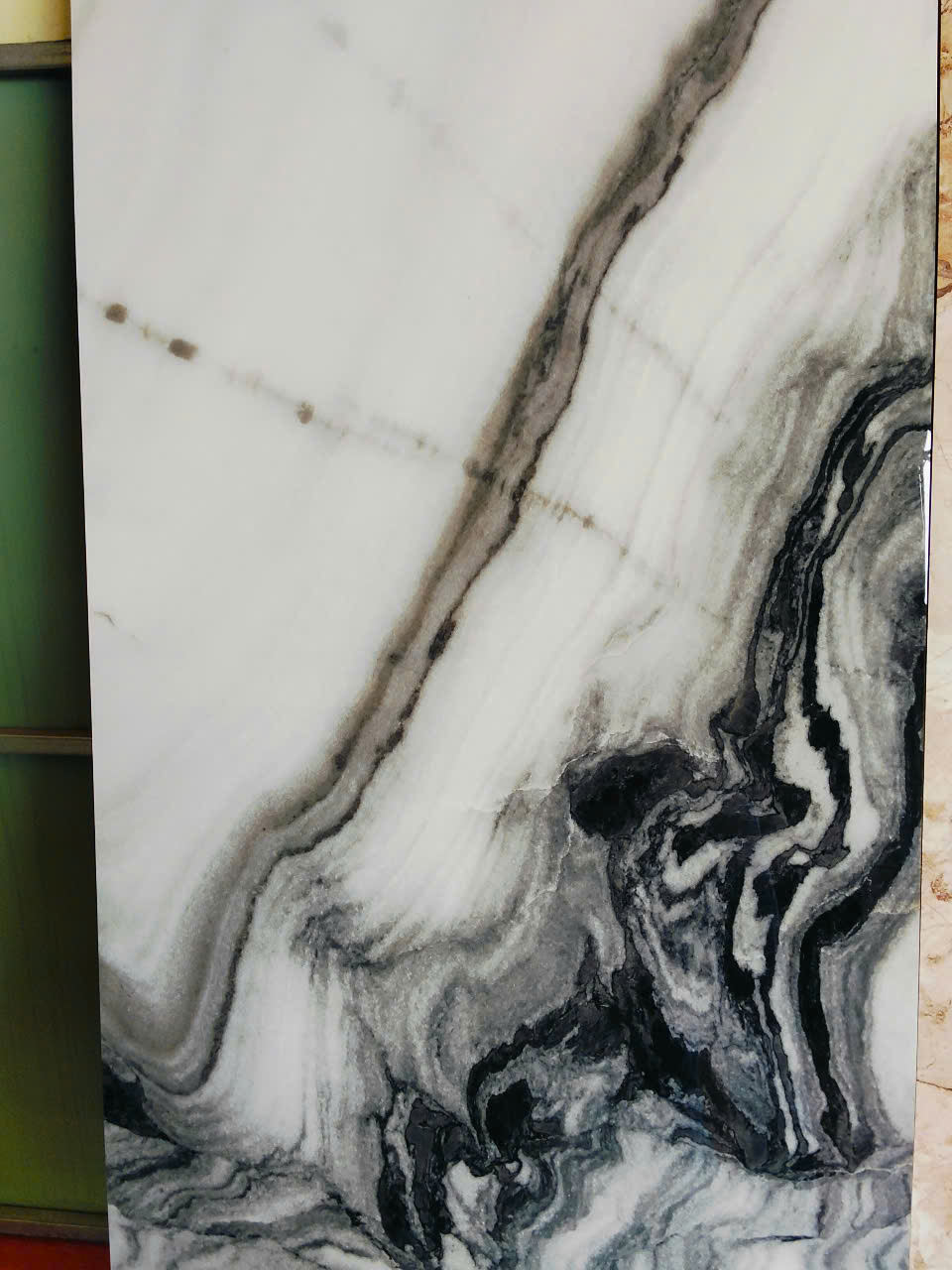 GẠCH ẤN ĐỘ BIANCO LASA HIGH GLOSSY